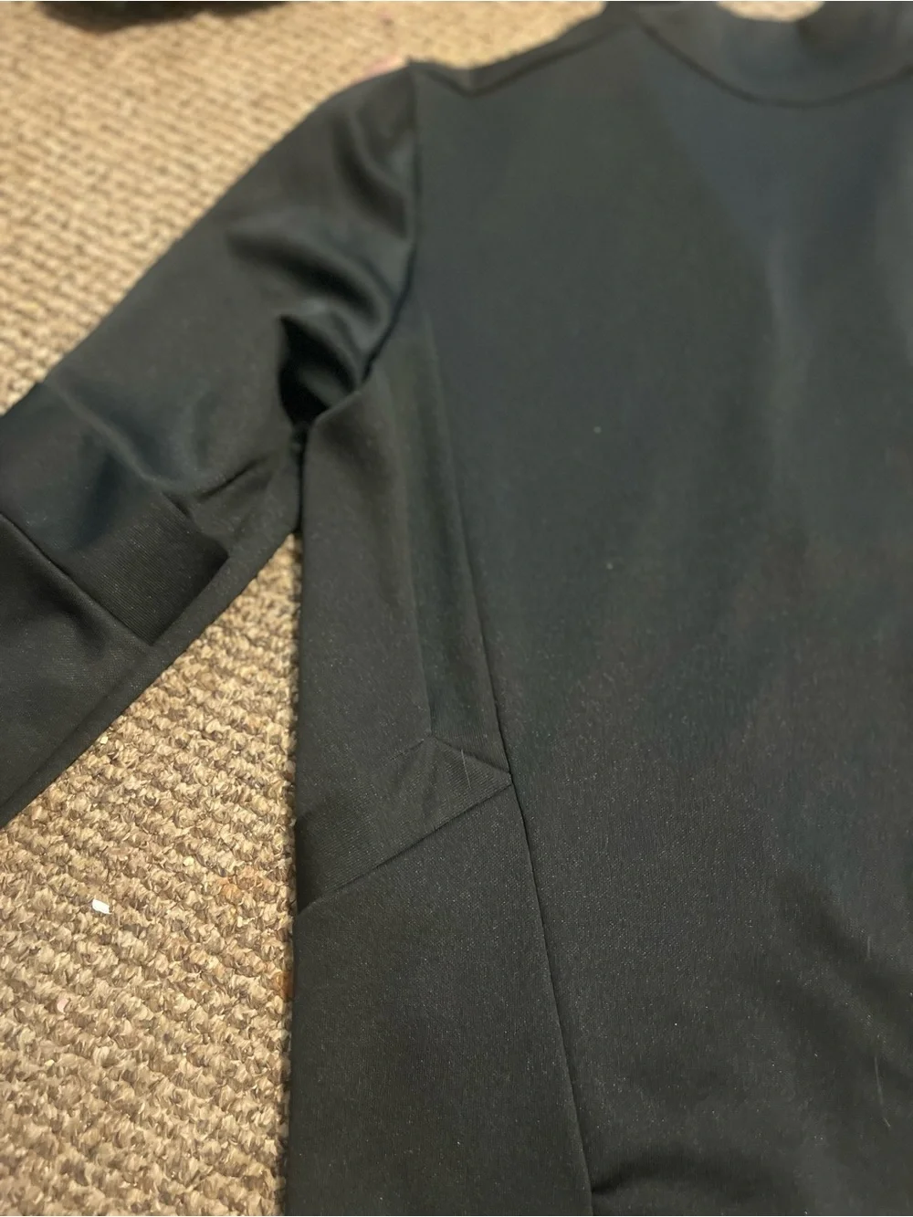 Adidas Women's Black Zip-Up  with Rose Gold Logo